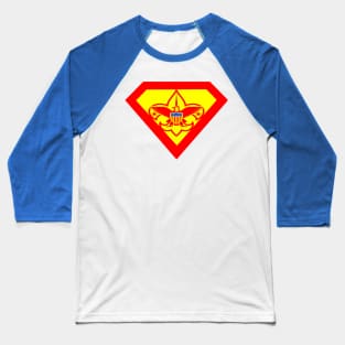 Big Blue Boy Scout Baseball T-Shirt